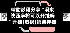 辅助教程分享“闲来陕西麻将可以开挂吗”开挂(透视)辅助神器-第1张图片