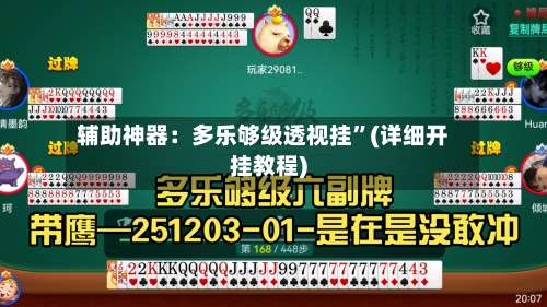辅助神器：多乐够级透视挂”(详细开挂教程)-第1张图片