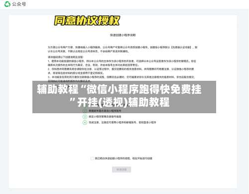 辅助教程“微信小程序跑得快免费挂”开挂(透视)辅助教程-第3张图片