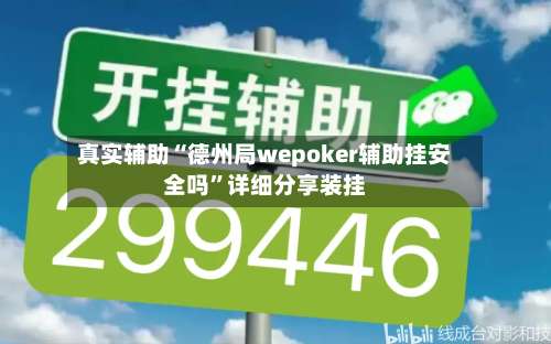 真实辅助“德州局wepoker辅助挂安全吗”详细分享装挂-第3张图片