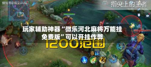 玩家辅助神器“微乐河北麻将万能挂免费版	”可以开挂作弊-第1张图片