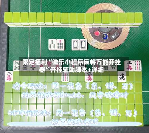 限定福利“微乐小程序麻将万能开挂器”开挂辅助脚本+详细-第1张图片