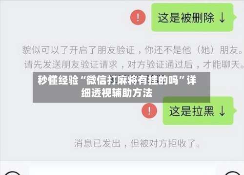 秒懂经验“微信打麻将有挂的吗”详细透视辅助方法-第1张图片