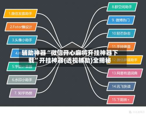 辅助神器“微信开心麻将开挂神器下载	”开挂神器{透视辅助}全揭秘-第1张图片