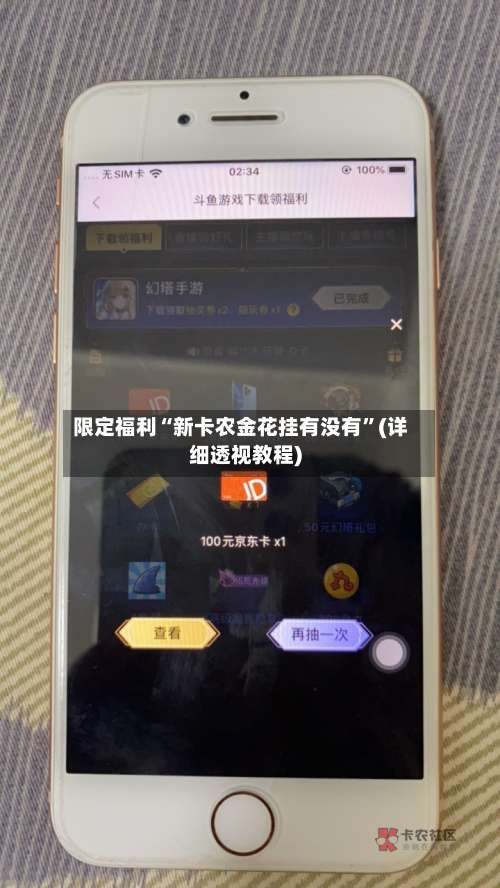 限定福利“新卡农金花挂有没有”(详细透视教程)-第1张图片