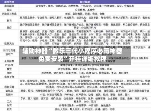 辅助神器“微乐三代小程序必赢神器免费安装”开挂详细教程-第1张图片
