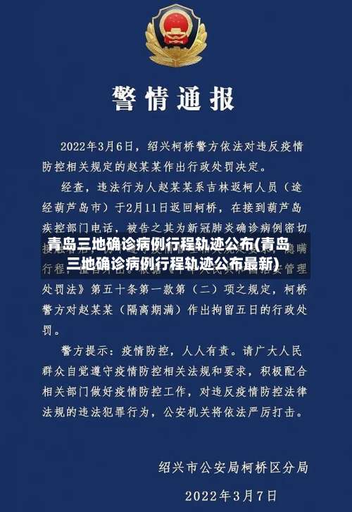 青岛三地确诊病例行程轨迹公布(青岛三地确诊病例行程轨迹公布最新)-第1张图片