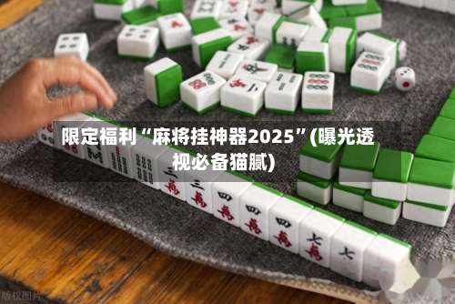 限定福利“麻将挂神器2025	”(曝光透视必备猫腻)-第2张图片