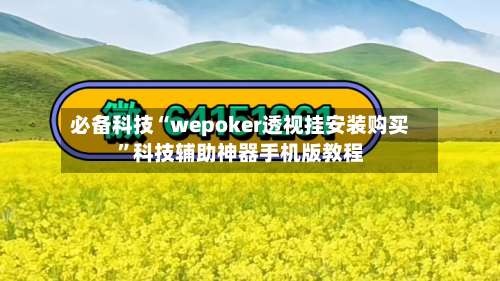 必备科技“wepoker透视挂安装购买	”科技辅助神器手机版教程-第1张图片