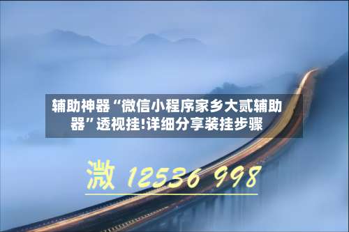 辅助神器“微信小程序家乡大贰辅助器”透视挂!详细分享装挂步骤-第1张图片