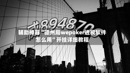 辅助神器“德州局wepoker透视软件怎么用	”开挂详细教程-第1张图片