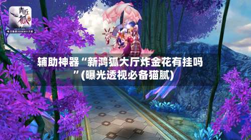 辅助神器“新鸿狐大厅炸金花有挂吗	”(曝光透视必备猫腻)-第2张图片