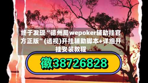 终于发现“德州局wepoker辅助挂官方正版”(透视)开挂辅助脚本+详细开挂安装教程-第1张图片