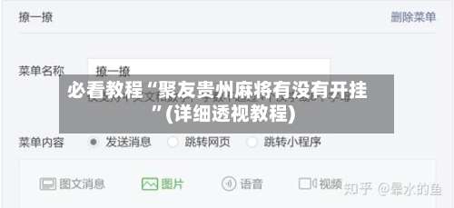 必看教程“聚友贵州麻将有没有开挂”(详细透视教程)-第2张图片