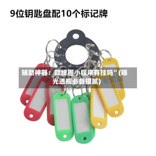 辅助神器：赣牌圈小程序有挂吗”(曝光透视必备猫腻)-第1张图片