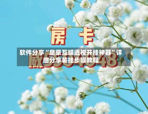 软件分享“皇豪互娱透视开挂神器	”详细分享装挂步骤教程-第2张图片
