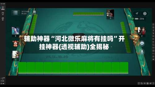 辅助神器“河北微乐麻将有挂吗”开挂神器{透视辅助}全揭秘-第2张图片