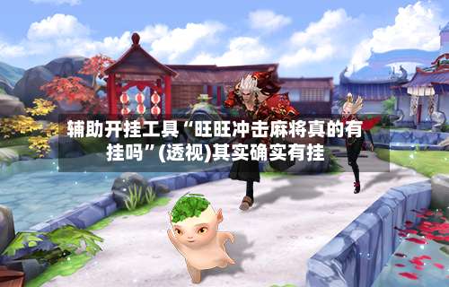 辅助开挂工具“旺旺冲击麻将真的有挂吗”(透视)其实确实有挂-第3张图片