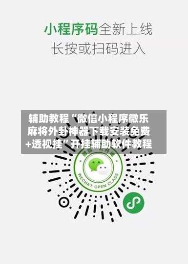 辅助教程“微信小程序微乐麻将外卦神器下载安装免费+透视挂”开挂辅助软件教程-第1张图片