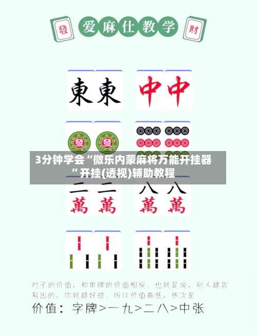 3分钟学会“微乐内蒙麻将万能开挂器”开挂(透视)辅助教程-第1张图片