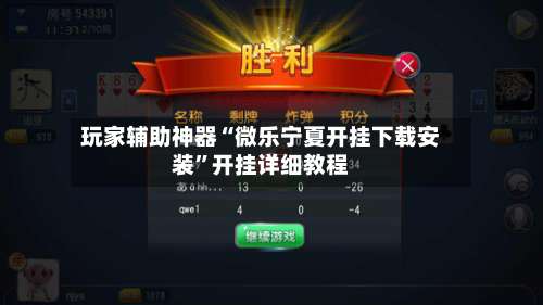 玩家辅助神器“微乐宁夏开挂下载安装”开挂详细教程-第2张图片