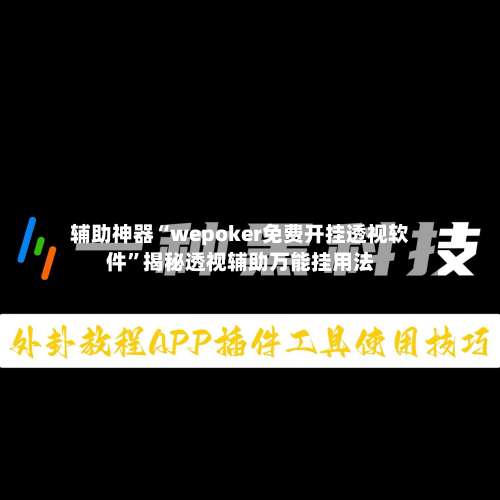 辅助神器“wepoker免费开挂透视软件”揭秘透视辅助万能挂用法-第1张图片