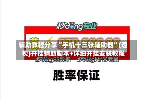 辅助教程分享“手机十三张辅助器	”(透视)开挂辅助脚本+详细开挂安装教程-第1张图片