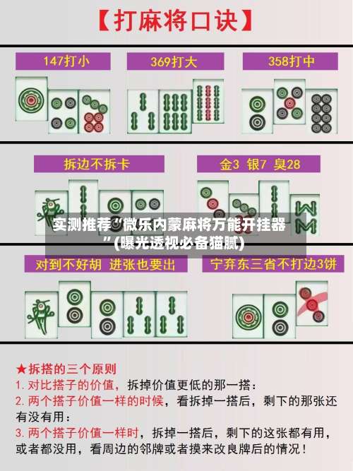 实测推荐“微乐内蒙麻将万能开挂器	”(曝光透视必备猫腻)-第1张图片