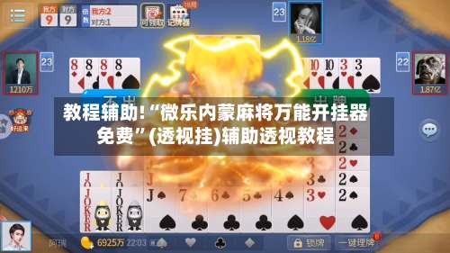 教程辅助!“微乐内蒙麻将万能开挂器免费”(透视挂)辅助透视教程-第3张图片