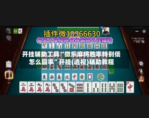 开挂辅助工具“微乐麻将胜率特别低怎么回事	”开挂(透视)辅助教程-第1张图片