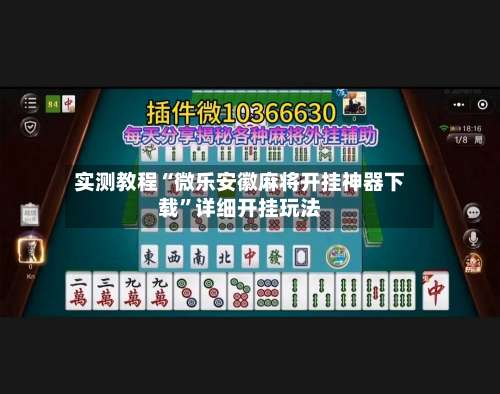 实测教程“微乐安徽麻将开挂神器下载”详细开挂玩法-第2张图片