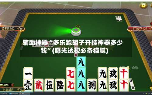 辅助神器“多乐跑胡子开挂神器多少钱”(曝光透视必备猫腻)-第1张图片