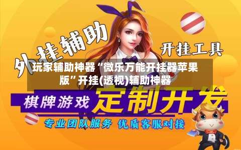 玩家辅助神器“微乐万能开挂器苹果版”开挂(透视)辅助神器-第1张图片