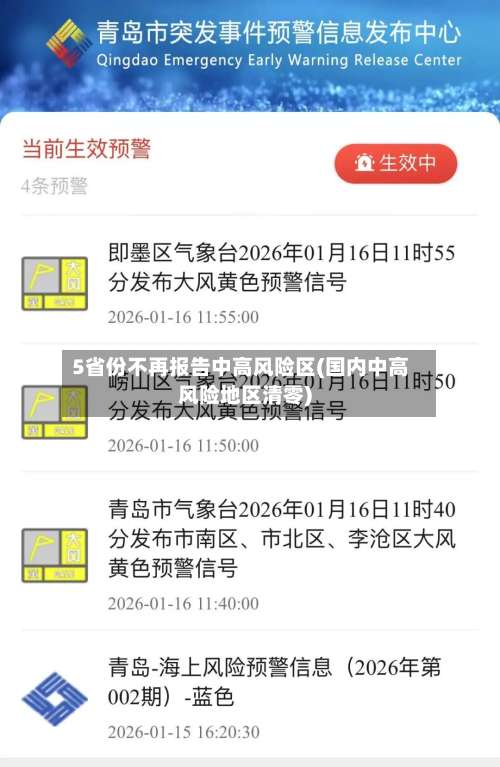 5省份不再报告中高风险区(国内中高风险地区清零)-第1张图片