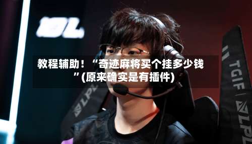 教程辅助！“奇迹麻将买个挂多少钱	”(原来确实是有插件)-第1张图片