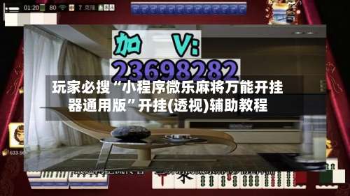 玩家必搜“小程序微乐麻将万能开挂器通用版”开挂(透视)辅助教程-第2张图片