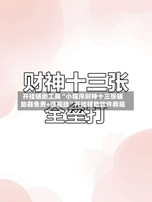 开挂辅助工具“小程序财神十三张辅助器免费+透视挂”开挂辅助软件教程-第1张图片