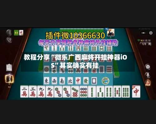 教程分享“微乐广西麻将开挂神器iOS	”其实确实有挂-第1张图片