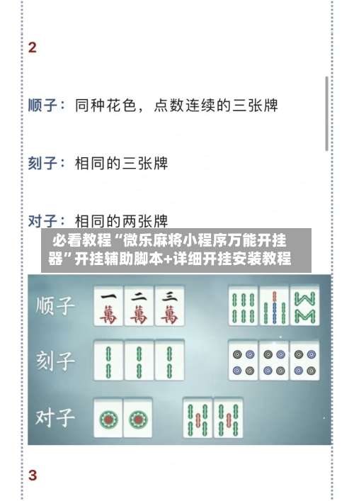 必看教程“微乐麻将小程序万能开挂器	”开挂辅助脚本+详细开挂安装教程-第1张图片