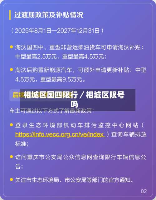 相城区国四限行／相城区限号吗-第1张图片