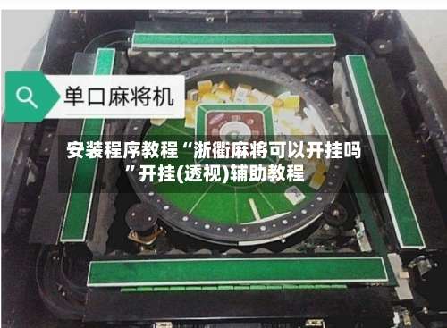 安装程序教程“浙衢麻将可以开挂吗”开挂(透视)辅助教程-第3张图片
