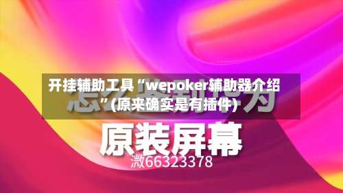 开挂辅助工具“wepoker辅助器介绍”(原来确实是有插件)-第2张图片