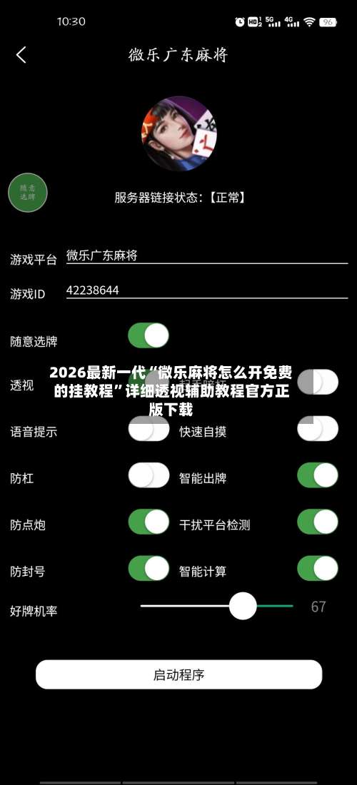 2026最新一代“微乐麻将怎么开免费的挂教程”详细透视辅助教程官方正版下载-第2张图片