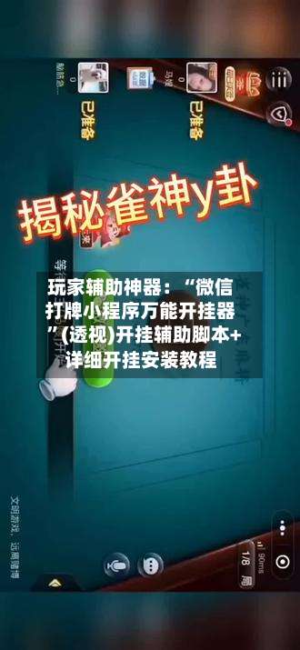 玩家辅助神器：“微信打牌小程序万能开挂器”(透视)开挂辅助脚本+详细开挂安装教程-第3张图片