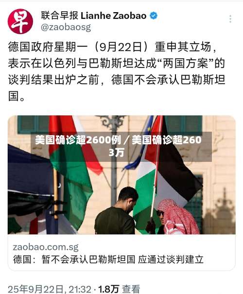 美国确诊超2600例／美国确诊超2603万-第1张图片