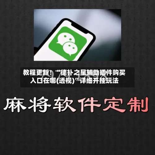 教程更新！“德扑之星辅助插件购买入口在哪(透视)	”详细开挂玩法-第1张图片