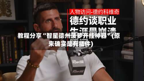 教程分享“智星德州菠萝开挂神器”(原来确实是有插件)-第1张图片