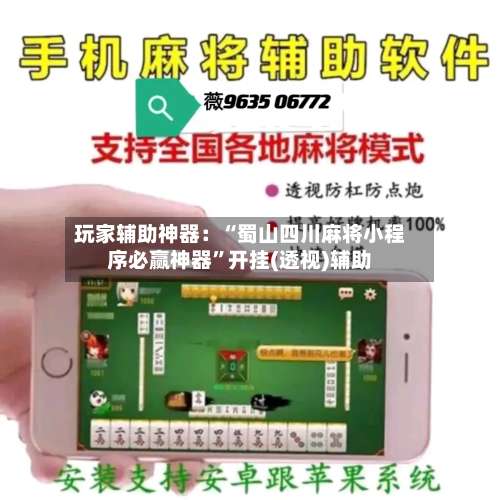 玩家辅助神器：“蜀山四川麻将小程序必赢神器”开挂(透视)辅助-第3张图片