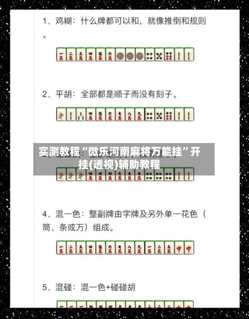 实测教程“微乐河南麻将万能挂”开挂(透视)辅助教程-第3张图片