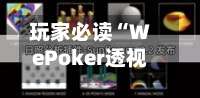 玩家必读“WePoker透视软件挂”详细透视辅助教程-第1张图片
